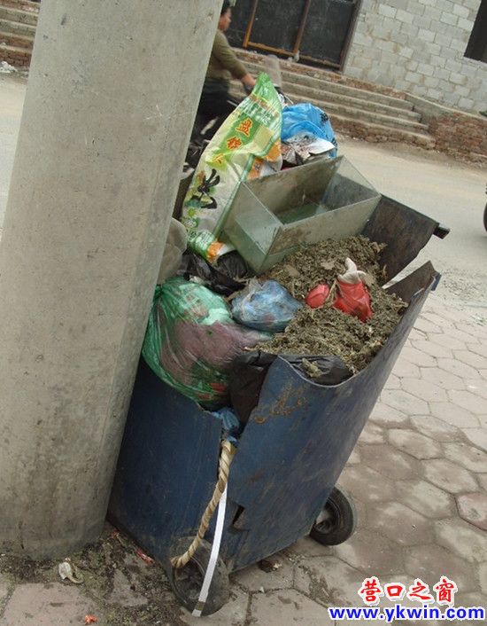 屢遭人為“毒手”營口垃圾桶“傷不起”