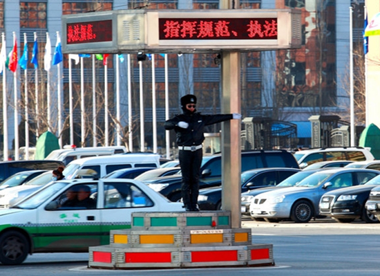 冬日陽光下 營口最美的姑娘們