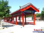 營(yíng)口人民公園新建一個(gè)仿古長(zhǎng)亭
